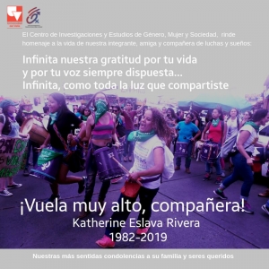 Reconocimiento de la vida y obra de Katherine Eslava Rivera